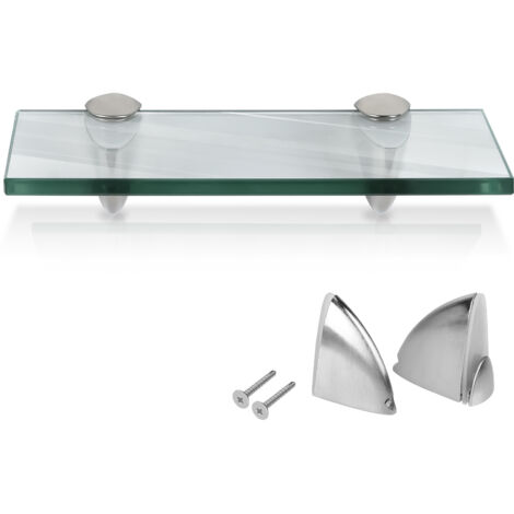 SWANEW Ripiano, Ripiano a parete, Ripiano in vetro, Contenitore in vetro Trasparente 20 x 10 cm