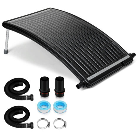 SWANEW Riscaldatore solare per piscina Riscaldatore solare curvo per piscina 15 L, Ø38 mm, design accessori per piscina
