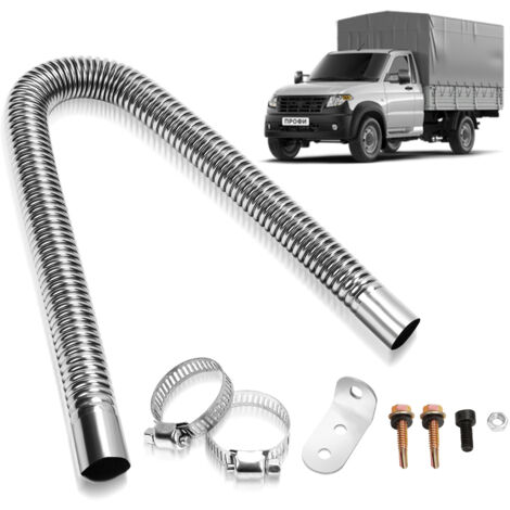 SWANEW Riscaldatore Tubo di scarico 60 cm Diesel Tipo di scarico in acciaio inox per riscaldatore d'aria diesel ausiliario