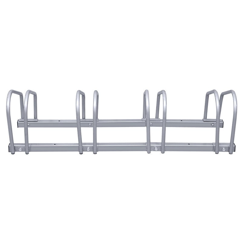 Swanew - Râtelier familial en Acier galvanisé sol mur Rangement bicyclettes vtt, argenté 4 vélos - Argent