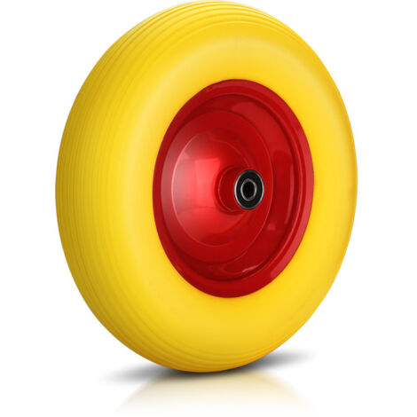 SWANEW Ruota per carrello manuale con asse Ruota pneumatica con asse Ruota di scorta Pneumatici 4.80/4.00-8 390 mm 1X
