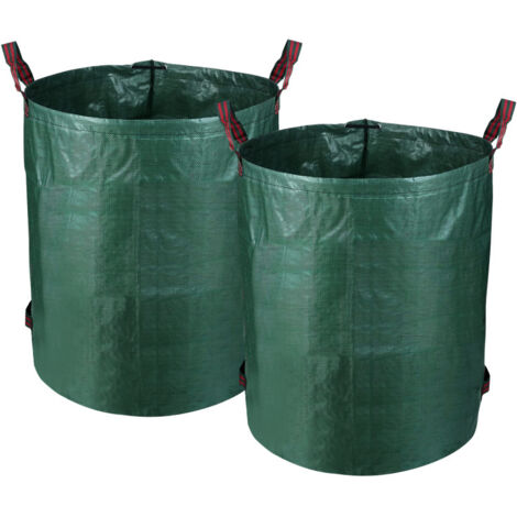 SWANEW Sacchetti di scarti da giardino gartensack sacca da giardino xxl 272l sacchetta da giardino sacca da giardino 2x