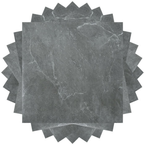 SWANEW Scatola di 11 piastrelle viniliche autoadesive (1m²). grigio marmo