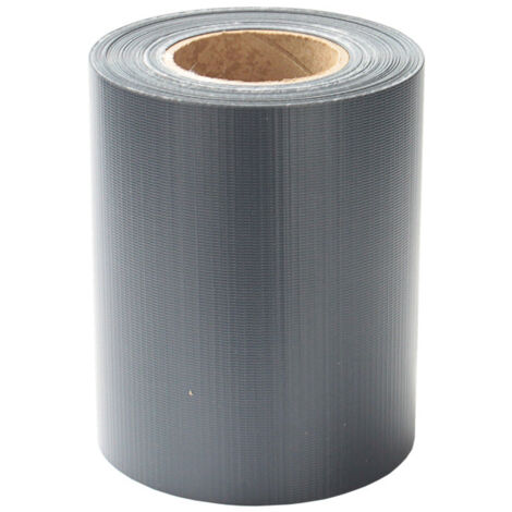 SWANEW Schermo privacy giardino Doppia barra recinzione Rotolo pellicola recinzione balcone PVC 35x0.19m antracite