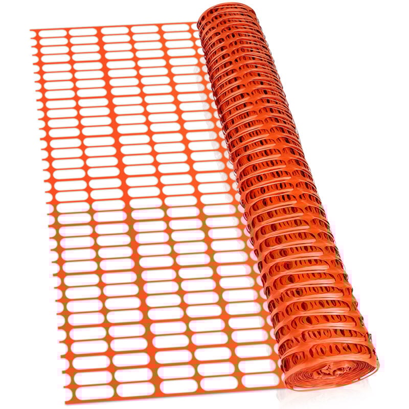 Barrière de signalisation Grillage aOrangeisseur, 1x50m, Grillage de signalisation Orange