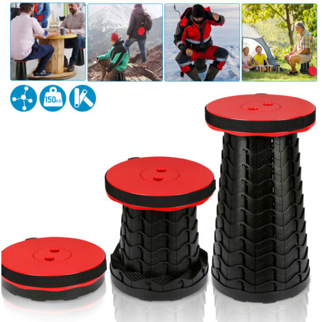 SWANEW Sedia pieghevole portatile. sedia da campeggio. sgabello per fiori. sgabello pieghevole. sedia da bistrot. rosso