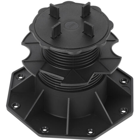 SWANEW Set di 10 piazzole regolabili per terrazza Plot piazzole regolabili per terrazza 65-140 mm