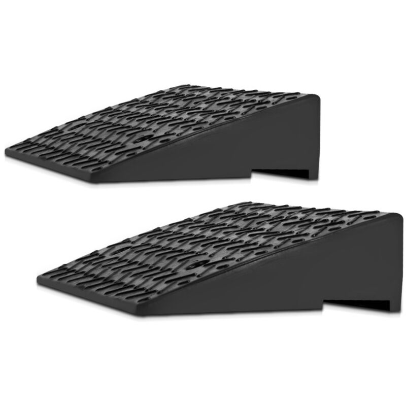 SWANEW Set di 2 rampe con cordolo in gomma 50 x 32...