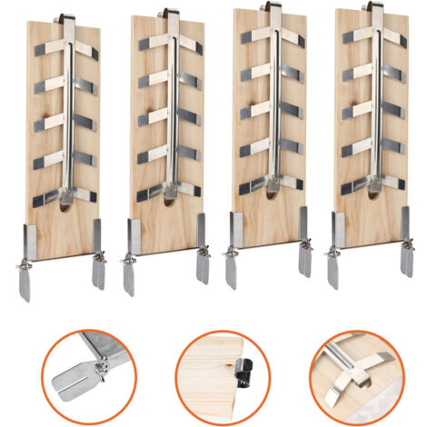 SWANEW Set di 4 taglieri per salmone affumicato in acciaio inox Taglieri per salmone affumicato Tagliere per barbecue