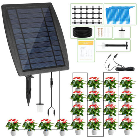 SWANEW Sistema di irrigazione solare Kit di irrigazione Irrigazione automatica delle piante