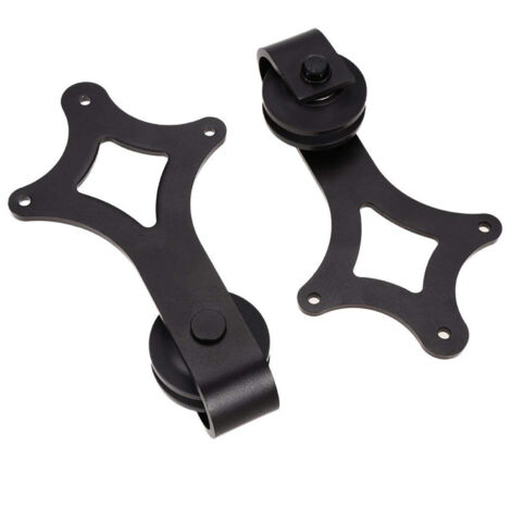 SWANEW Sistema per porte scorrevoli 183 cm Kit per porte scorrevoli Binario per porte scorrevoli Forato 35-45 mm di larghezza Diamante