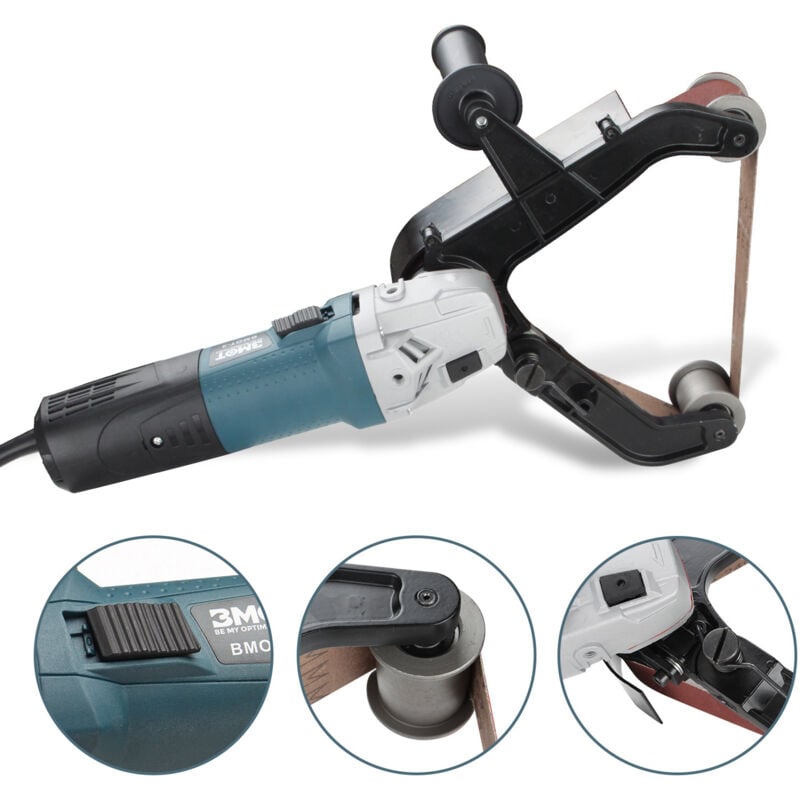 Image of Swanew - Smerigliatrice a nastro per tubi con 1300W 760mm Smerigliatrice per tubi Smerigliatrice a nastro Smerigliatrice per cordoni di saldatura 270°