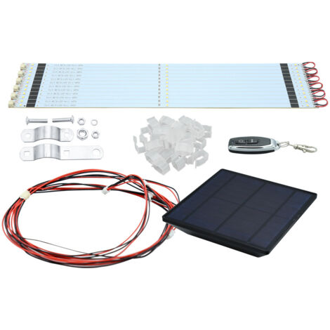 SWANEW Solare per ombrellone - Con telecomando - IP67 - Impermeabile - Per feste. Natale - 36 LEDs