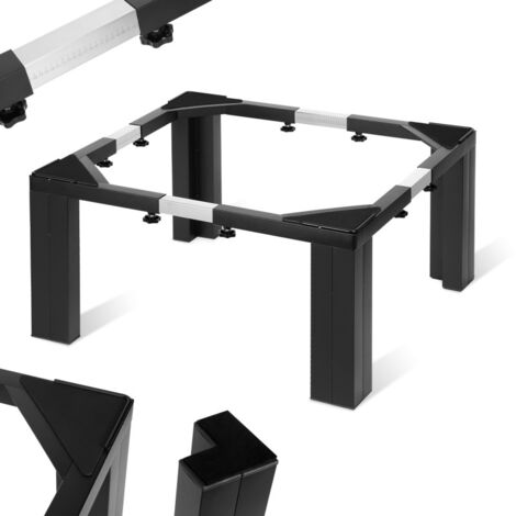 SWANEW Soporte para lavadora 50x50x30cm Base para lavadora - Negro