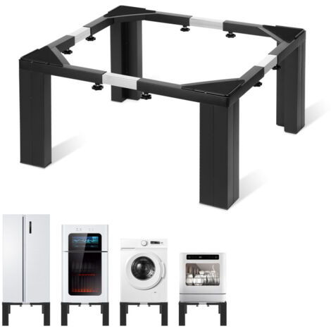 SWANEW Soporte para lavadora 50x50x30cm Base para lavadora - Negro