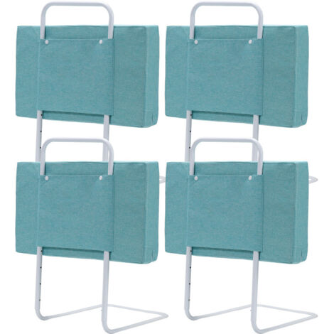 SWANEW Sponda letto regolabile in altezza 200 cm Anticaduta Tubo in acciaio regolabile da 40 a 60 cm Per letto bambini Letto genitori verde mare