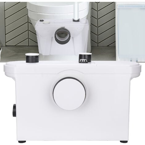 SWANEW Station de relevage Eaux usées WC 600W Broyeur sanitaire Eaux chargées Pompage - Blanc