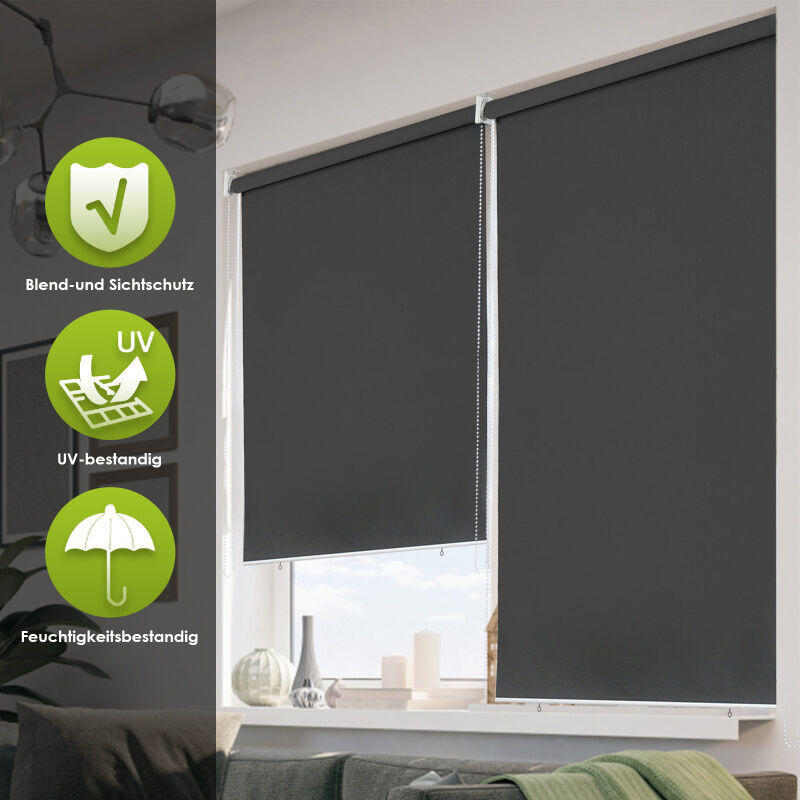Store vertical 180 x 240 cm , store vertical résistant aux uv, protection contre le vent et brise-vue, anthracite - Swanew