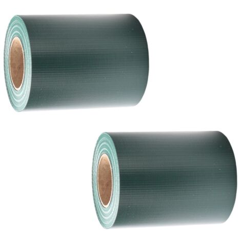 SWANEW Strisce privacy, PVC, strisce paravento, tappeto a doppia asta 50mx2 Verde