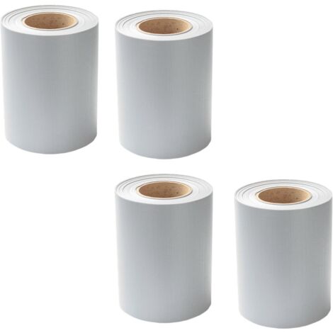 SWANEW Strisce privacy, PVC, strisce paravento, tappeto a doppia asta 50mx4 grigio chiaro