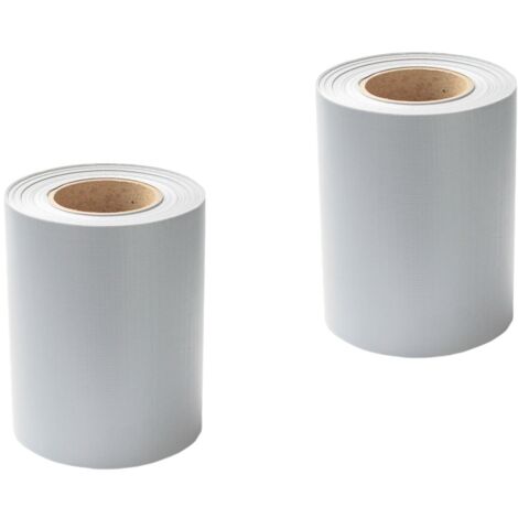 SWANEW Strisce privacy, PVC, strisce paravento, tappeto a doppia asta 70mx 2 grigio chiaro