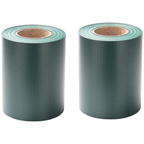 SWANEW Strisce privacy, PVC, strisce paravento, tappeto a doppia asta 70mx2 Verde