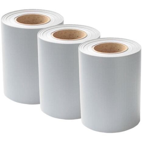 SWANEW Strisce privacy, PVC, strisce paravento, tappeto a doppia asta 70mx3 grigio chiaro