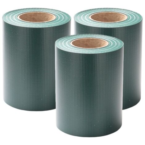 SWANEW Strisce privacy, PVC, strisce paravento, tappeto a doppia asta 70mx3 Verde