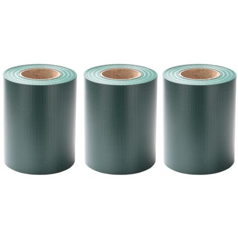 SWANEW Strisce privacy, PVC, strisce paravento, tappeto a doppia asta 70mx3 Verde