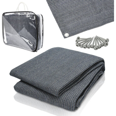 SWANEW Stuoia per tenda da campeggio, Stuoia per tenda da campeggio, Stuoia per tenda da campeggio, Telo da terra per caravan 250x300CM,Grigio