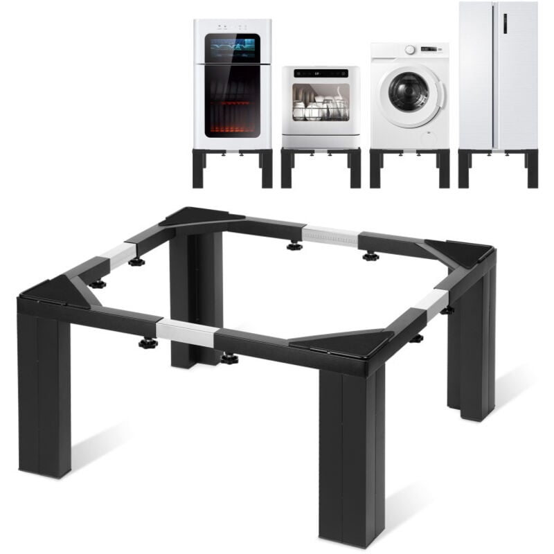 Swanew - Support de machine à laver 50x50x30cm Socle pour machine à laver - Noir