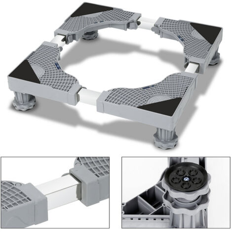 SWANEW Supporto per lavatrice Base per Lavatrice Regolabile Base per Lavatrice Regolabile 41-64 cm a 4 piedi