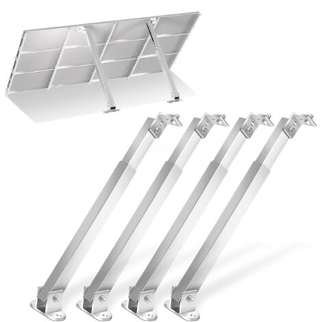 SWANEW Supporto per pannello solare fotovoltaico 15-30°Supporto per montaggio a terra regolabile Supporto per pannello solare
