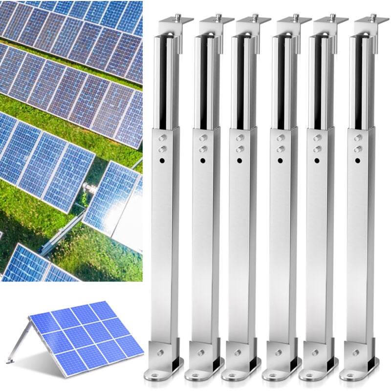 Image of SWANEW Supporto regolabile per pannelli solari Elevazione fotovoltaica Stazione elettrica da balcone per moduli solari Angolo di inclinazione 15°-30°