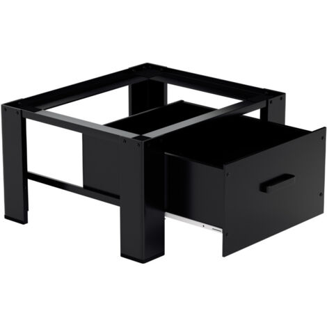 SWANEW Supporto universale per lavatrice Base per lavatrice Carico max. 150 kg Nero