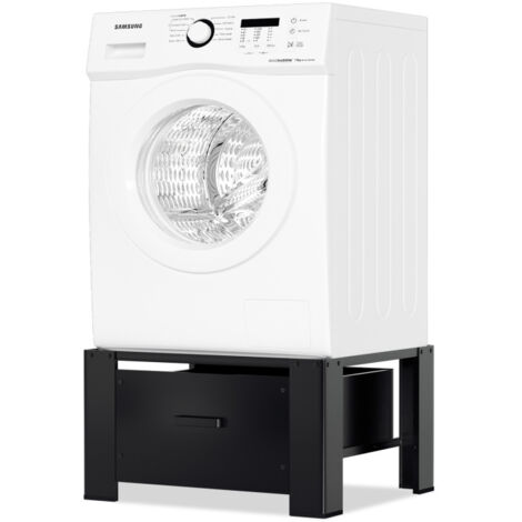 SWANEW Supporto universale per lavatrice Base per lavatrice Carico max. 150 kg Nero
