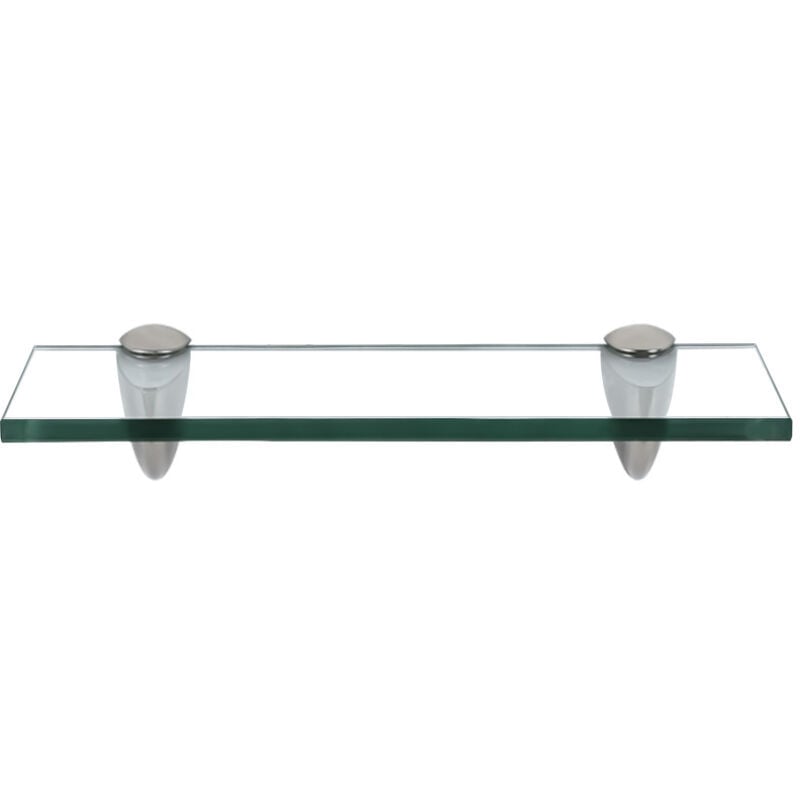 Swanew - tagère murale Verre,Tablette en verre de salle de bain 30 x 10 cm 8 mm Transparent