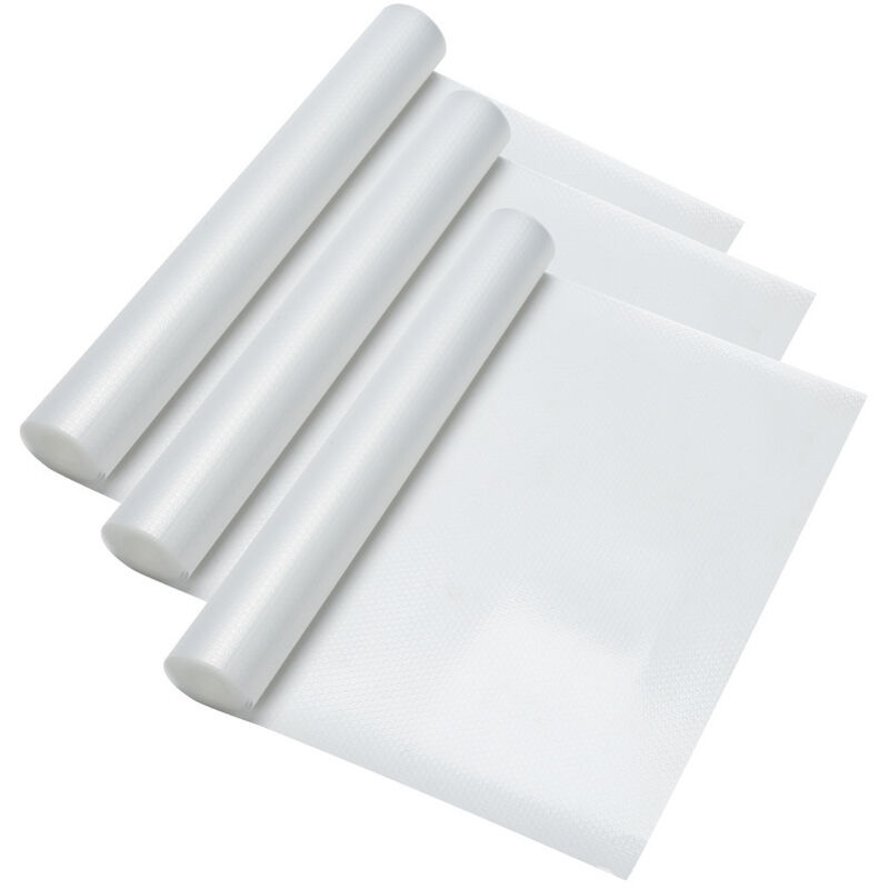 Swanew - Tapis Antidérapant de Tiroir Transparent eva Imperméable Lavable 45x500cmTapis de Placard,3pcs