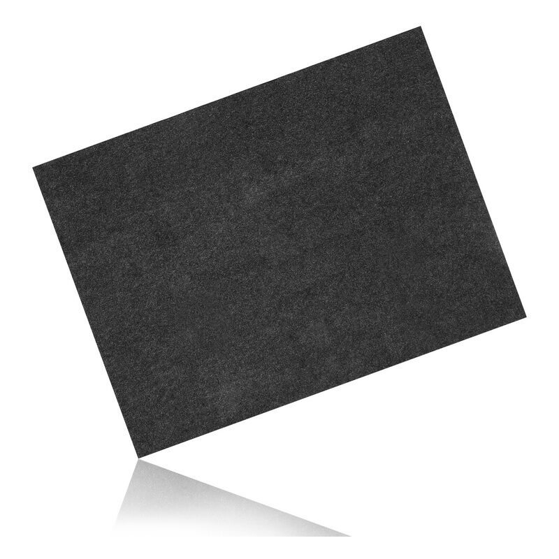 SWANEW Tapis de barbecue Tapis Barbecue Sol D'extérieur Tapis de barbecue et plancha gris 90x120cm