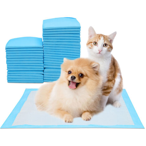 SWANEW Tappetino assorbente per cani, 120 pezzi, 60 × 60 cm copriletto usa e getta Dog Toilet Trainer Dog Pet, impermeabile Aleze, resistente antiperdita Pee Pad