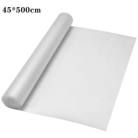 SWANEW Tappetino per cassetti da 500 cm con fondo antiscivolo. tappetino antiscivolo per cassetti e scaffali impermeabile all'umidità. Re