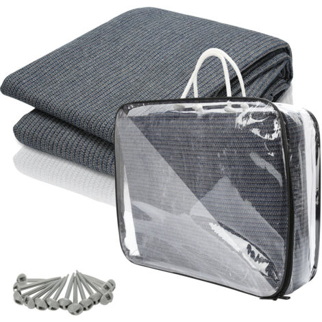 SWANEW Tappetino per tenda Tenda impermeabile da campeggio telo per tenda all'aperto telo da picnic coperta caravan ,Grigio, 250x350CM