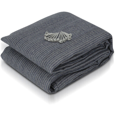 SWANEW Tappeto da esterno Tappeto da Tenda Tappeto da Viaggio da Campeggio Tappeto da Gazebo per Caravanna 250X250cm Blu-grigio