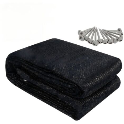 SWANEW Tappeto da esterno Tappeto da Tenda Tappeto da Viaggio da Campeggio Tappeto da Gazebo per Caravanna 300X500cm Nero