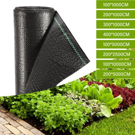 SWANEW Telo pacciamante 10 m², 100 g/m2, permeabile all'acqua e antistrappo, 1x10 m