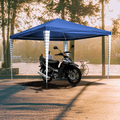 SWANEW Tenda del club del padiglione 3x3m tenda del festival PE tenda della birra tenda del partito nozze polietilene blu