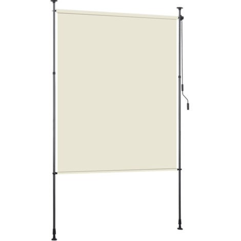 SWANEW Tenda verticale Tenda a rullo per esterni Protezione anti-UV Tenda per esterni con barre telescopiche senza foratura 200 x 270 cm Beige