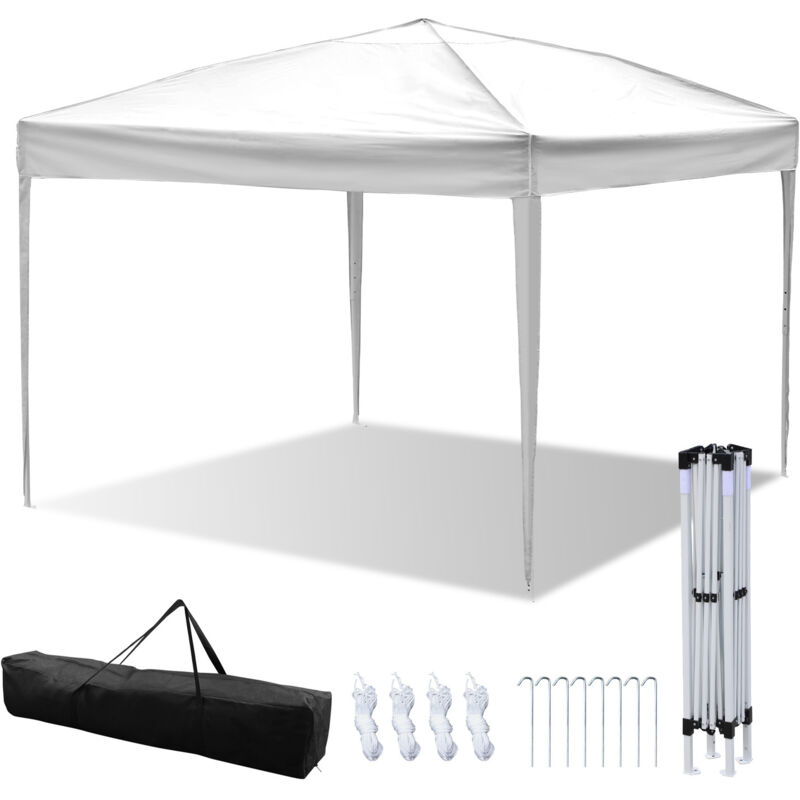 SWANEW Tente de réception dépliable Tonnelle de jardin Tente pliable Protection contre les UV pour le jardin extérieur, le camping Sans parois