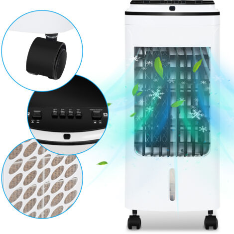 SWANEW Timer per condizionatore d'aria 4in1 3 modalità climatiche 4L condizionatore d'aria mobile aircoole ionizzatore