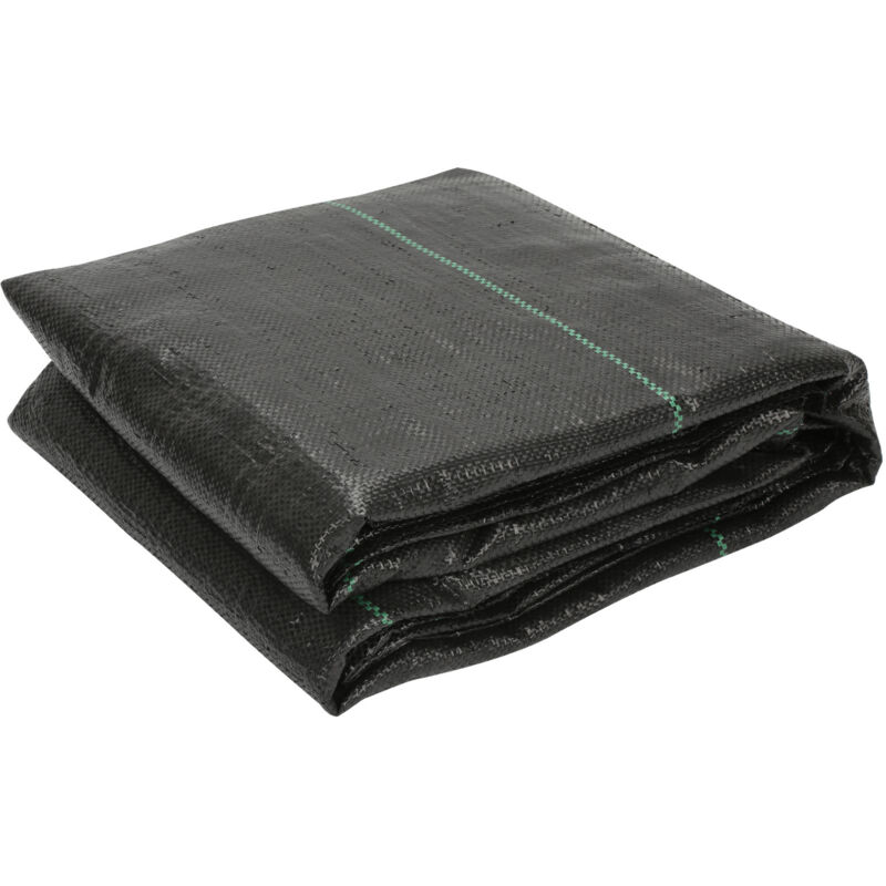 SWANEW Toile de paillage 3 x 10 m 100g/m² - Bâche géotextile anti UV contre mauvaises herbes